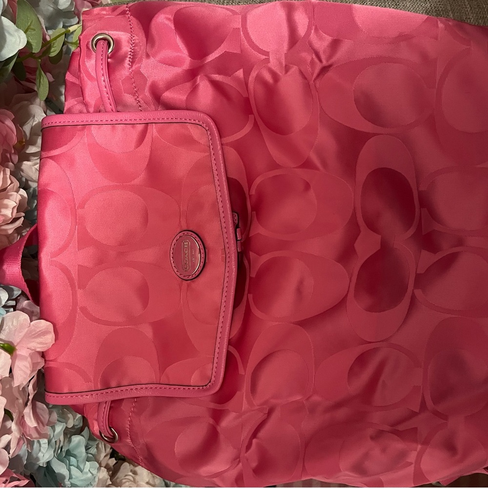 Coach Pink Women's Backpack - Picture 7 of 12